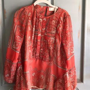 Orange blouse